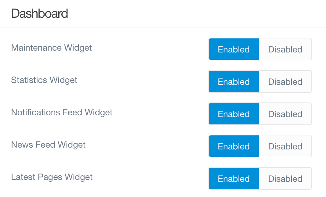 Admin Options